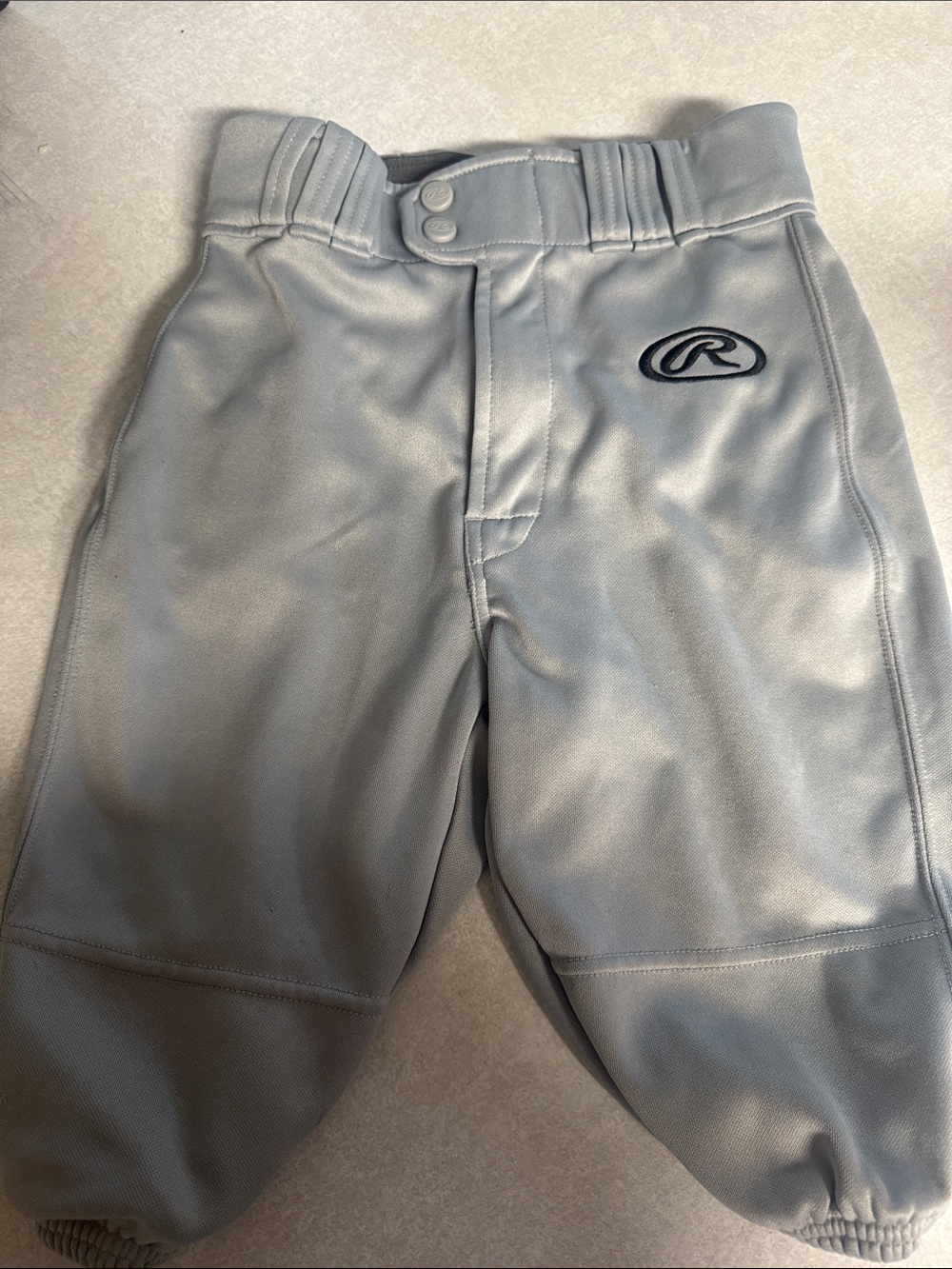 Rawlings Kids Light Gray Baseball  Pants